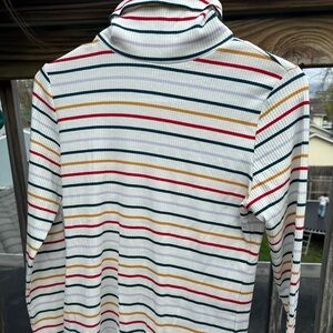 Old Navy Striped Cowl Neck Sweater - Multicolor